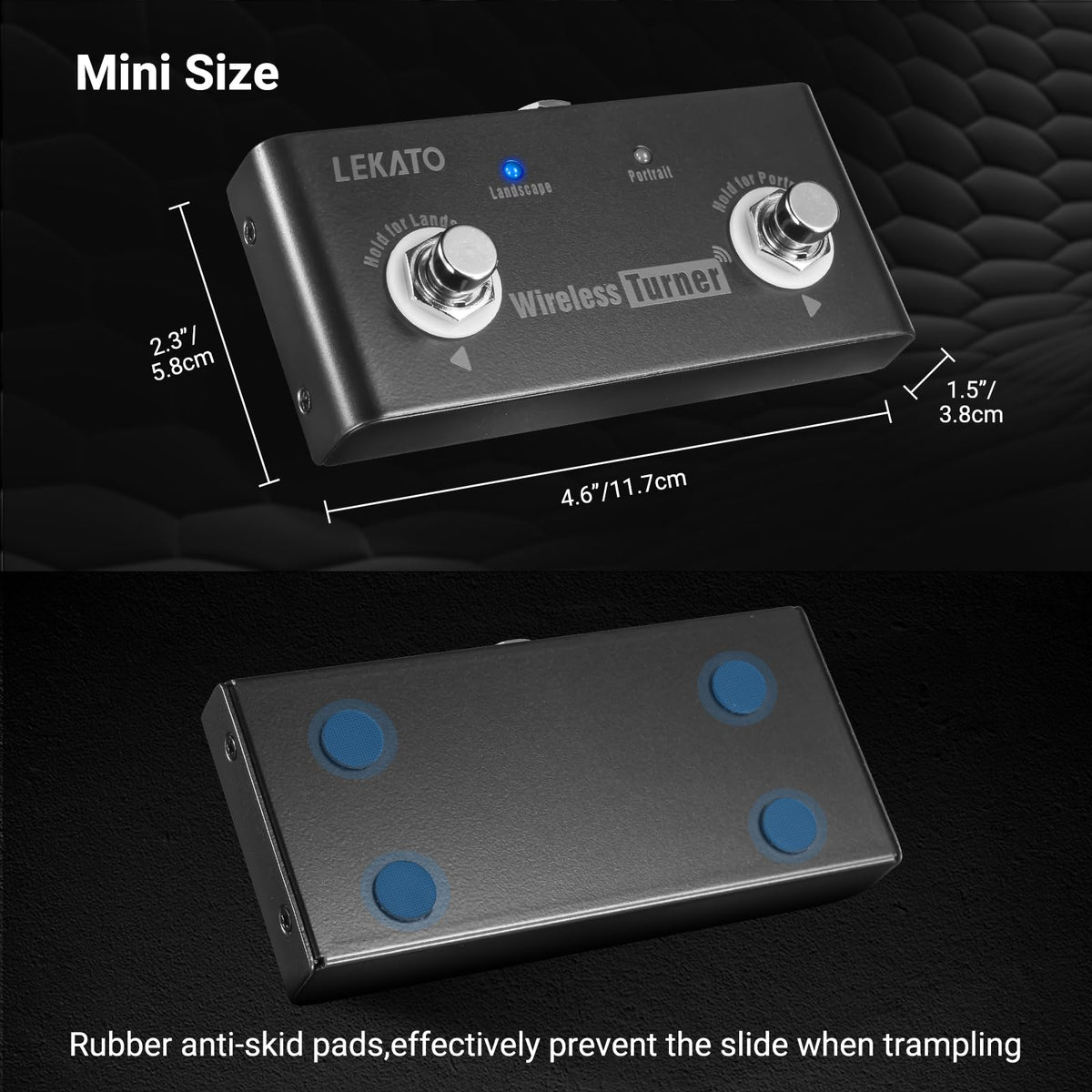 LEKATO Wireless Page Turner Pedal RRP - £28.99 External Page Tuner Pedal Wireless for LEKATO Loop Pedal with Multi Loops Control and Smartphones Tablets with Andriod System Free Your Hand