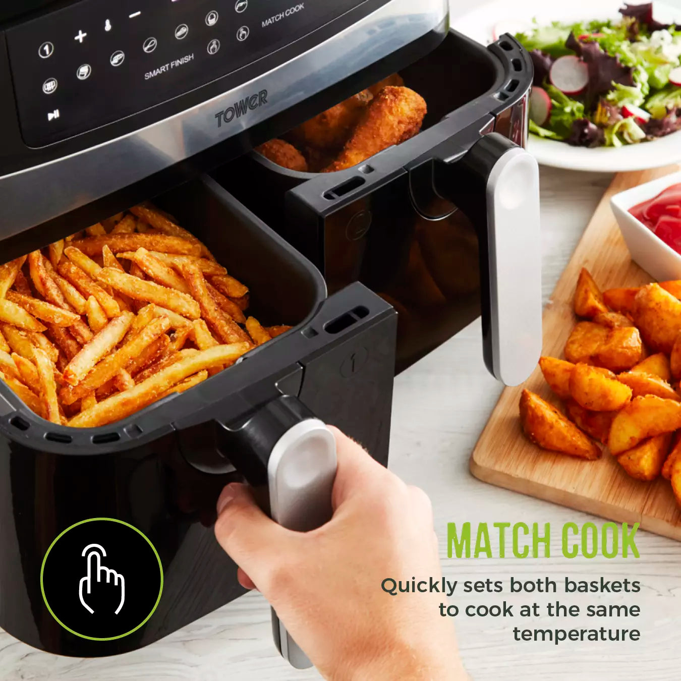 Tower Dual Basket Air Fryer - RRP:£119.99
