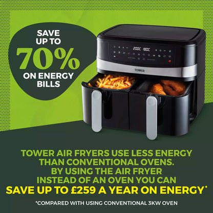 Tower Dual Basket Air Fryer - RRP:£119.99