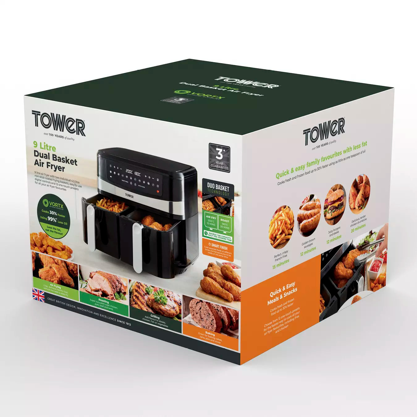 Tower Dual Basket Air Fryer - RRP:£119.99