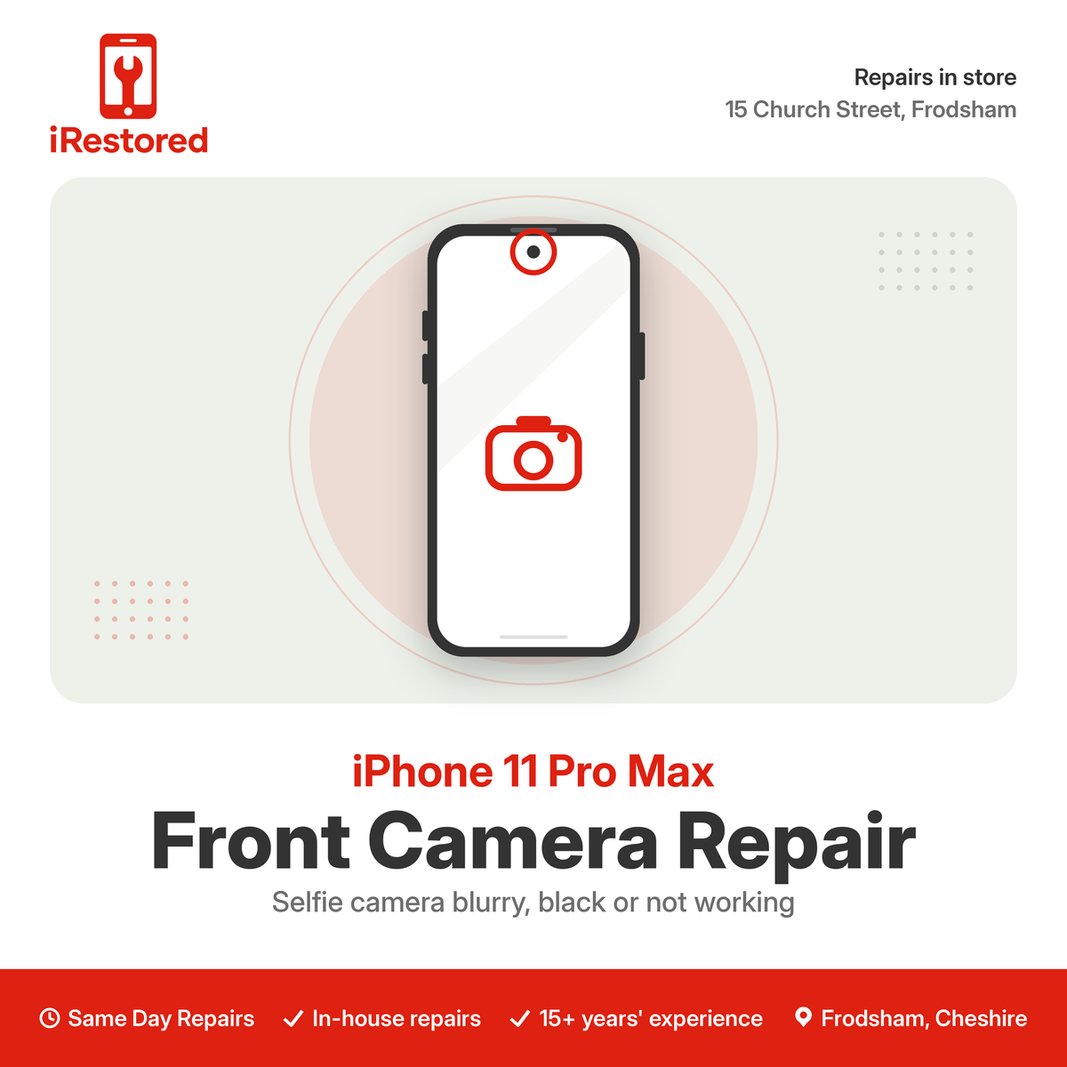 iPhone 11 Pro Max Front Camera Repair