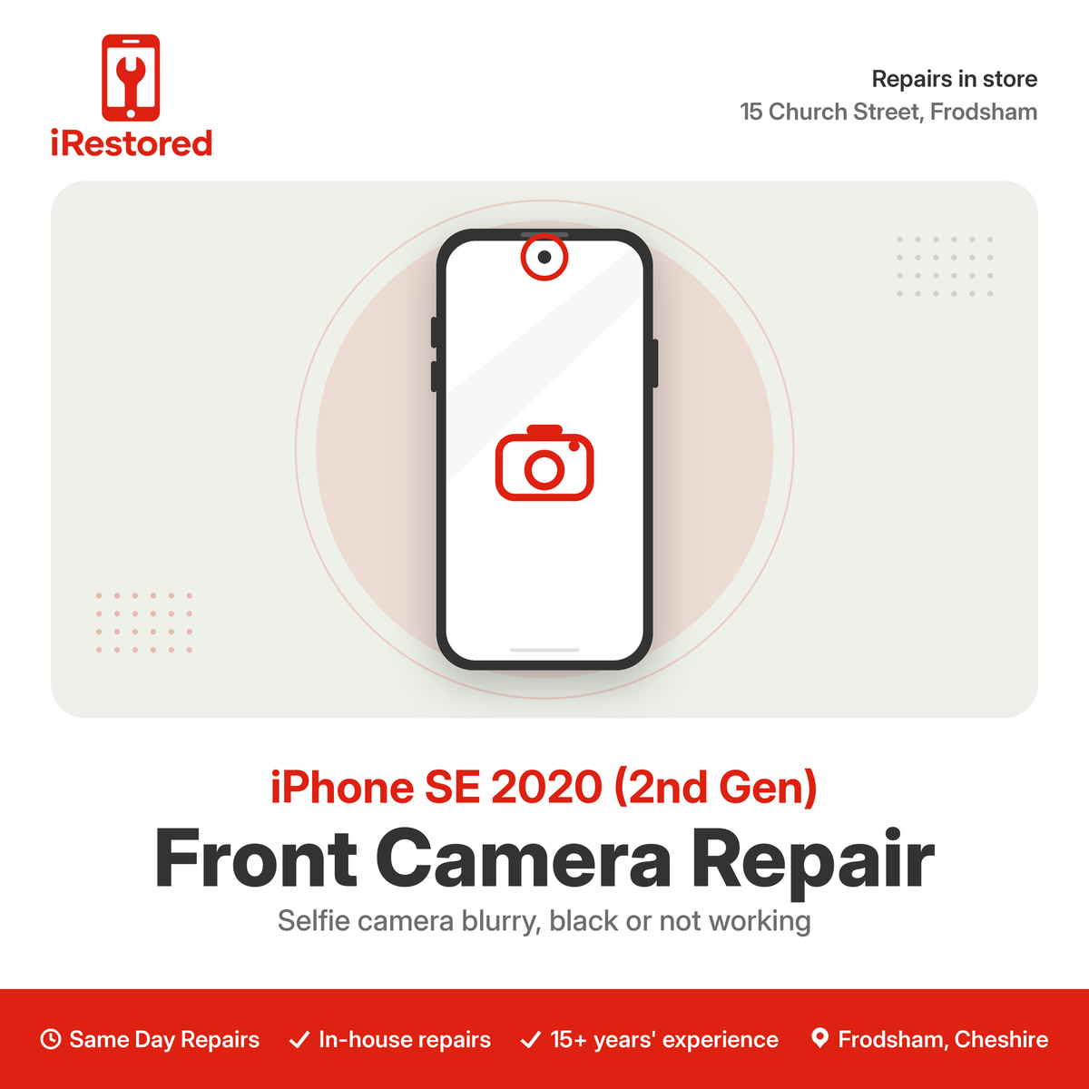iPhone SE 2020 (2nd Gen) Front Camera Repair