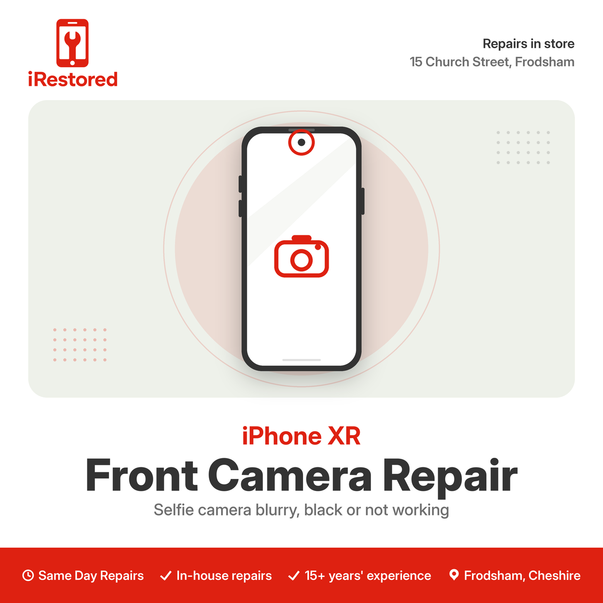 iPhone XR Front Camera Repair