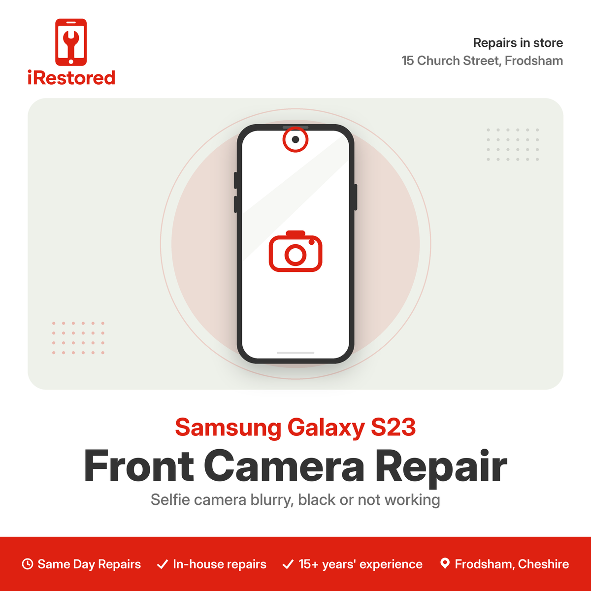 Samsung Galaxy S23 Front Camera Repair
