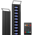 NICREW C10 24/7 Aquarium Light with Remote RRP - £39.99, Full Spectrum Fish Tank LED Light for Planted Freshwater Tanks, IP67 Waterproof, Adjustable Brackets Fits for Aquariums 58-75 cm