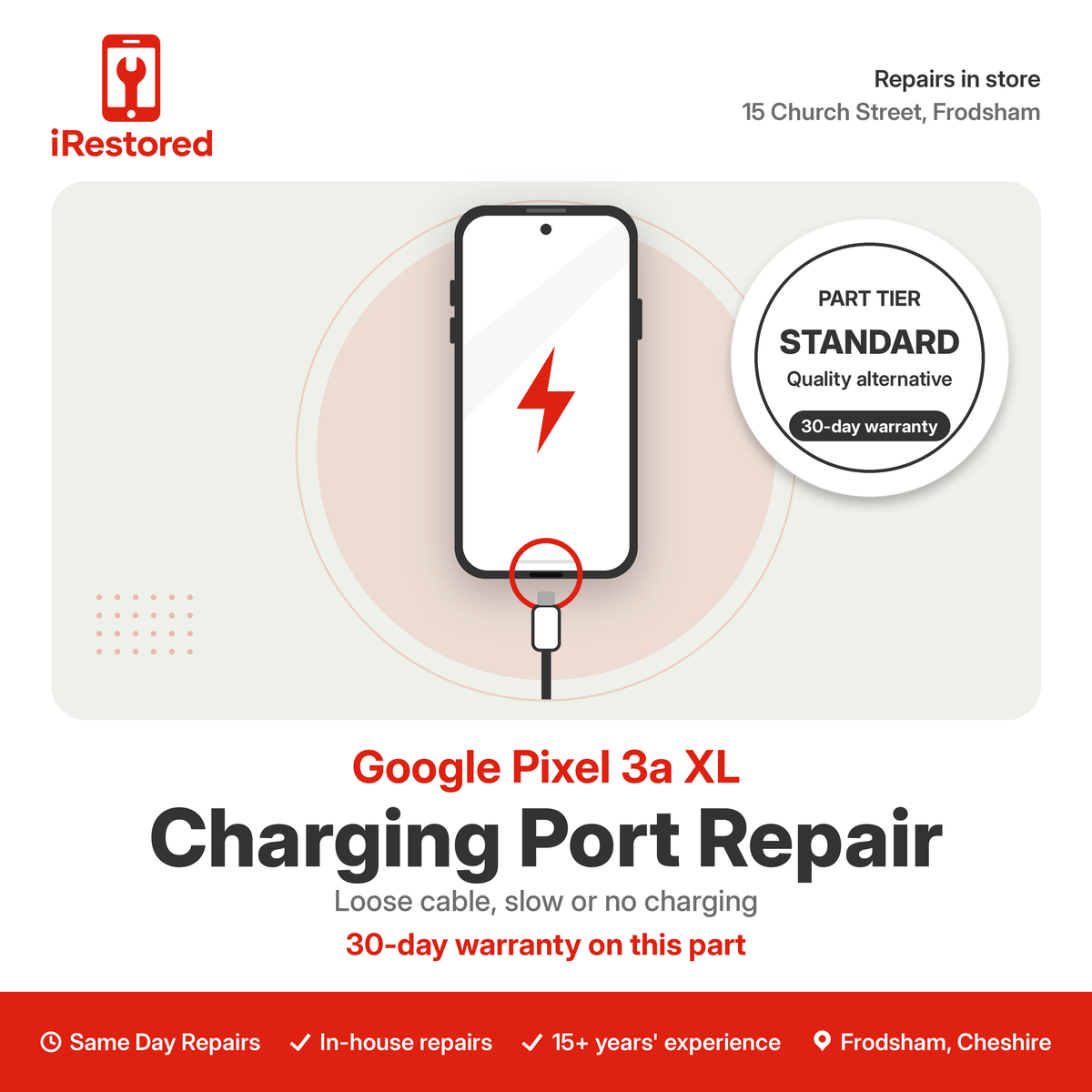 Google Pixel 3a XL Charging Port Repair – Standard part