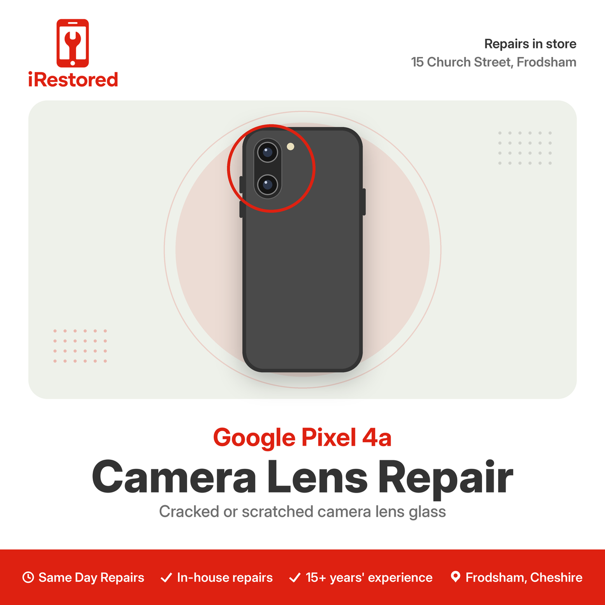 Google Pixel 4a Camera Lens Repair