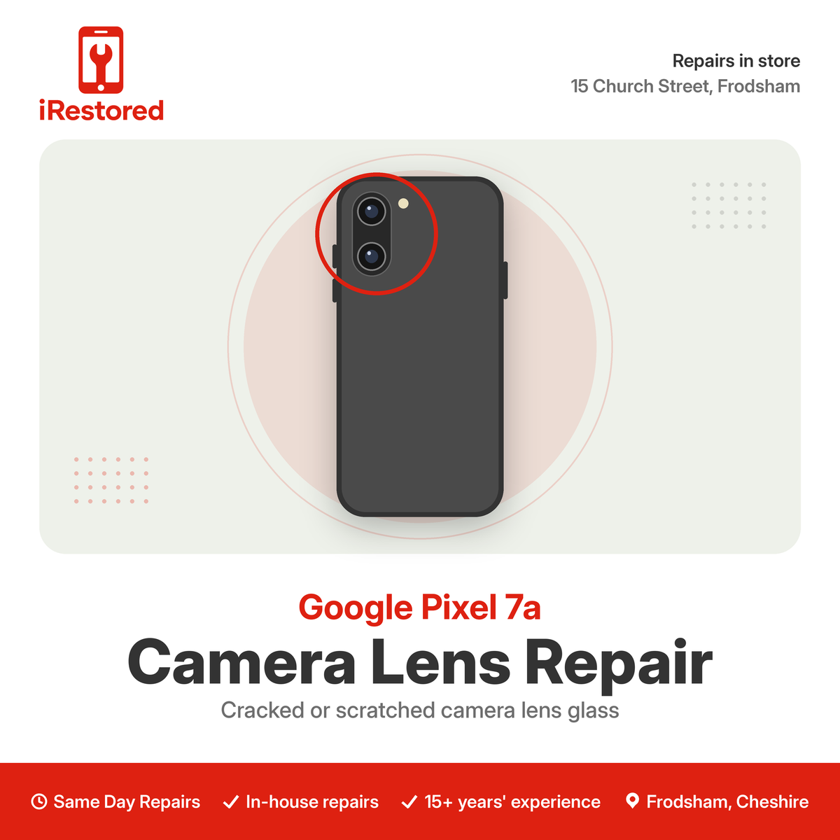 Google Pixel 7a Camera Lens Repair