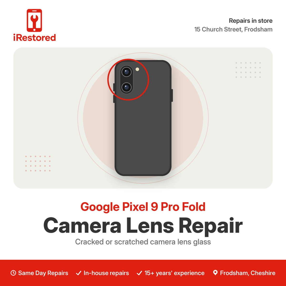 Google Pixel 9 Pro Fold Camera Lens Repair