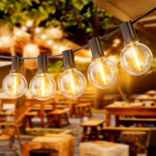 LED Outdoor String Lights RRP - £64.99 200FT Festoon Shatterproof Vintage Edison Bulbs – Warm White