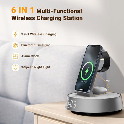Wireless Charging Station RRP - £59.99 25W Bluetooth Speaker Radio Alarm Clock – Universal
