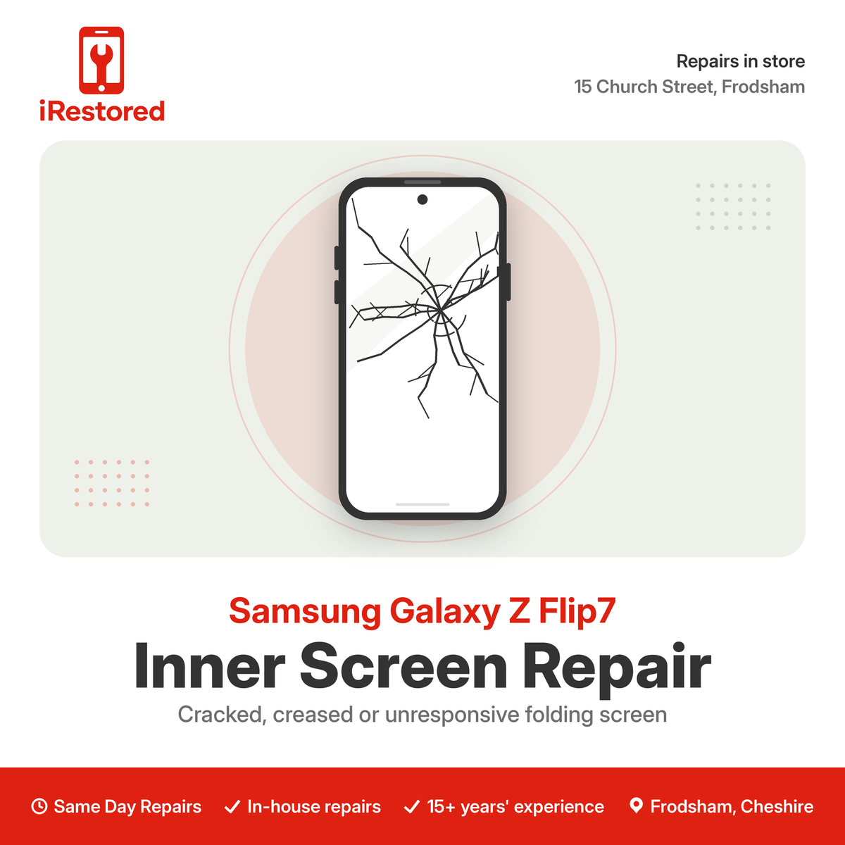 Samsung Galaxy Z Flip7 Inner Screen Repair