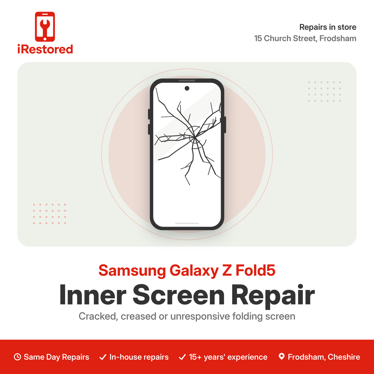 Samsung Galaxy Z Fold5 Inner Screen Repair