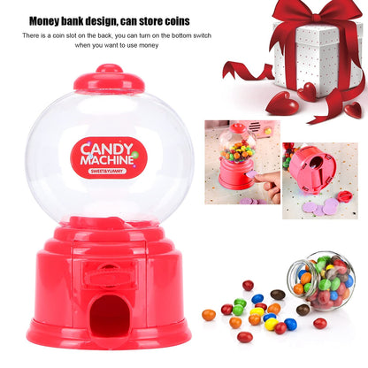 Sweet Dispenser Mini Vending Machine For Sweets - RRP £9.99 - Candy Dispenser Cute Sweet Machine, Gumball Machine Plastic Candy Machine Sweets Dispenser, Gumball Dispenser Mini For Boys Girls(Red)