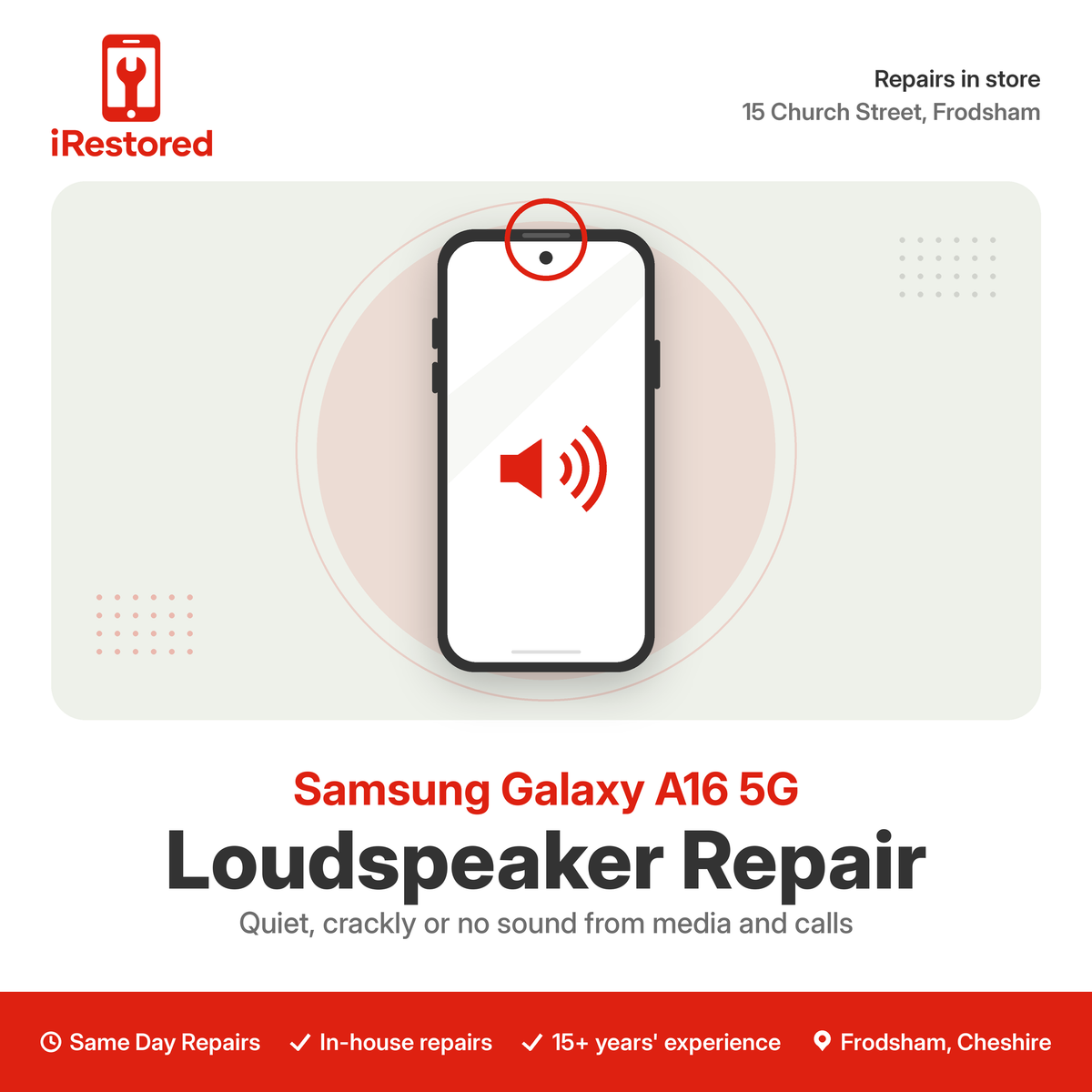 Samsung Galaxy A16 5G (A166) Loudspeaker Repair