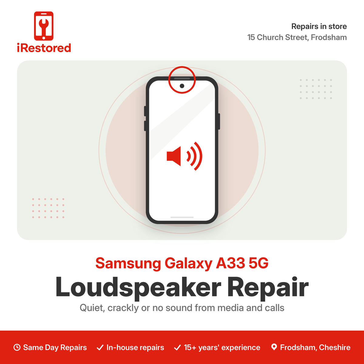 Samsung Galaxy A33 5G (A336) Loudspeaker Repair