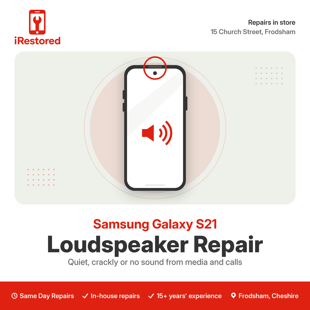 Samsung Galaxy S21 Loudspeaker Repair