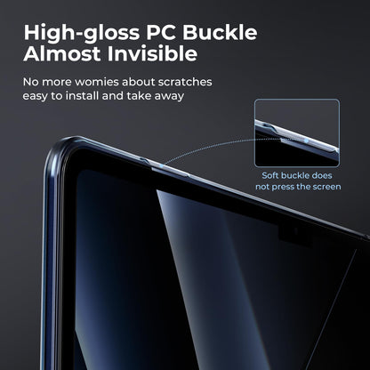 EooCoo Case RRP - £19.99 compatible for MacBook Air 15 inch M3 M2,2023 2024 Release [Presents Original Texture] Ultra-thin Invisible Translucent Hard Shell Cover for Model A3114 A2941 - Frost Midnight