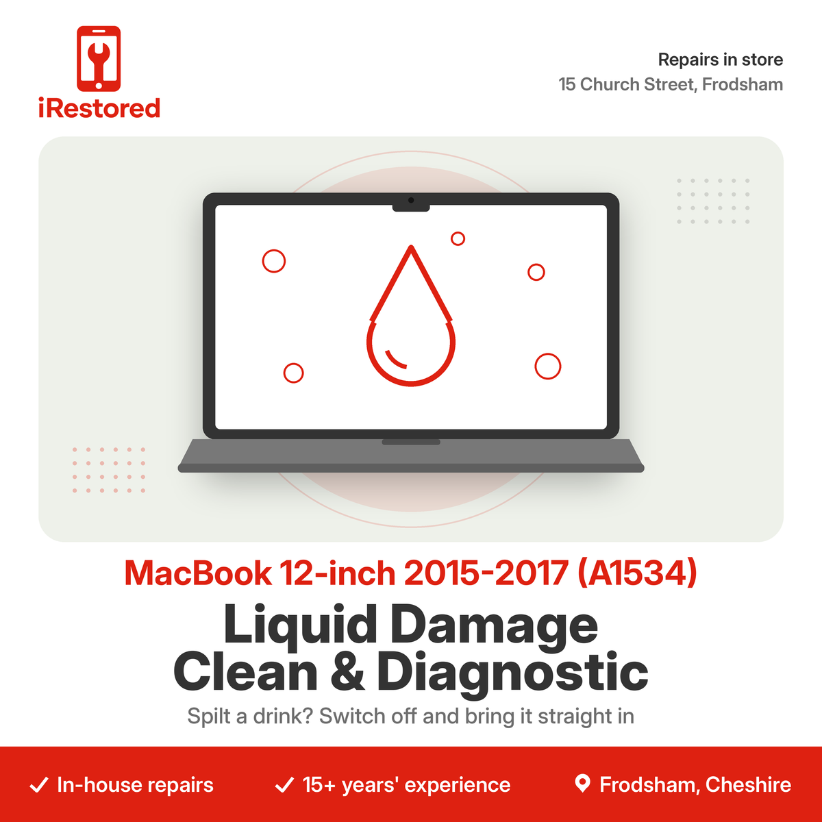 MacBook 12-inch 2015-2017 (A1534) Liquid Damage Clean & Diagnostic
