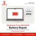MacBook Air 13-inch M3 (A3113) Battery Repair