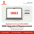 MacBook Pro 13-inch 2015 (A1502) SSD Upgrade & Replacement