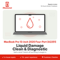 MacBook Pro 13-inch 2020 Four-Port (A2251) Liquid Damage Clean & Diagnostic