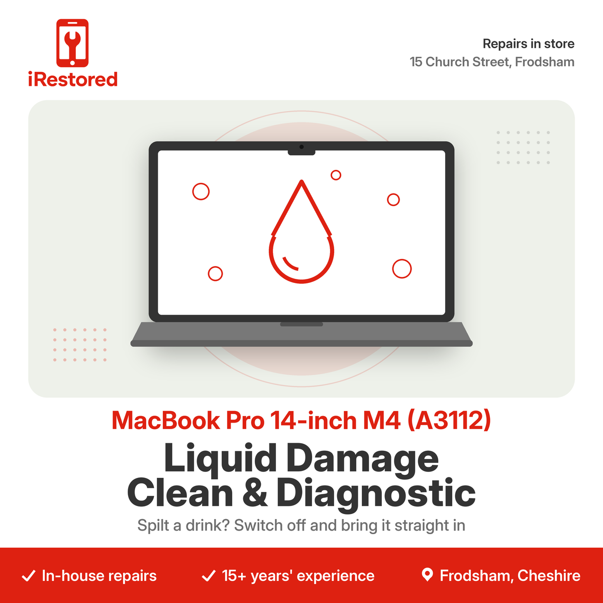 MacBook Pro 14-inch M4 (A3112) Liquid Damage Clean & Diagnostic