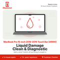 MacBook Pro 15-inch 2018-2019 Touch Bar (A1990) Liquid Damage Clean & Diagnostic