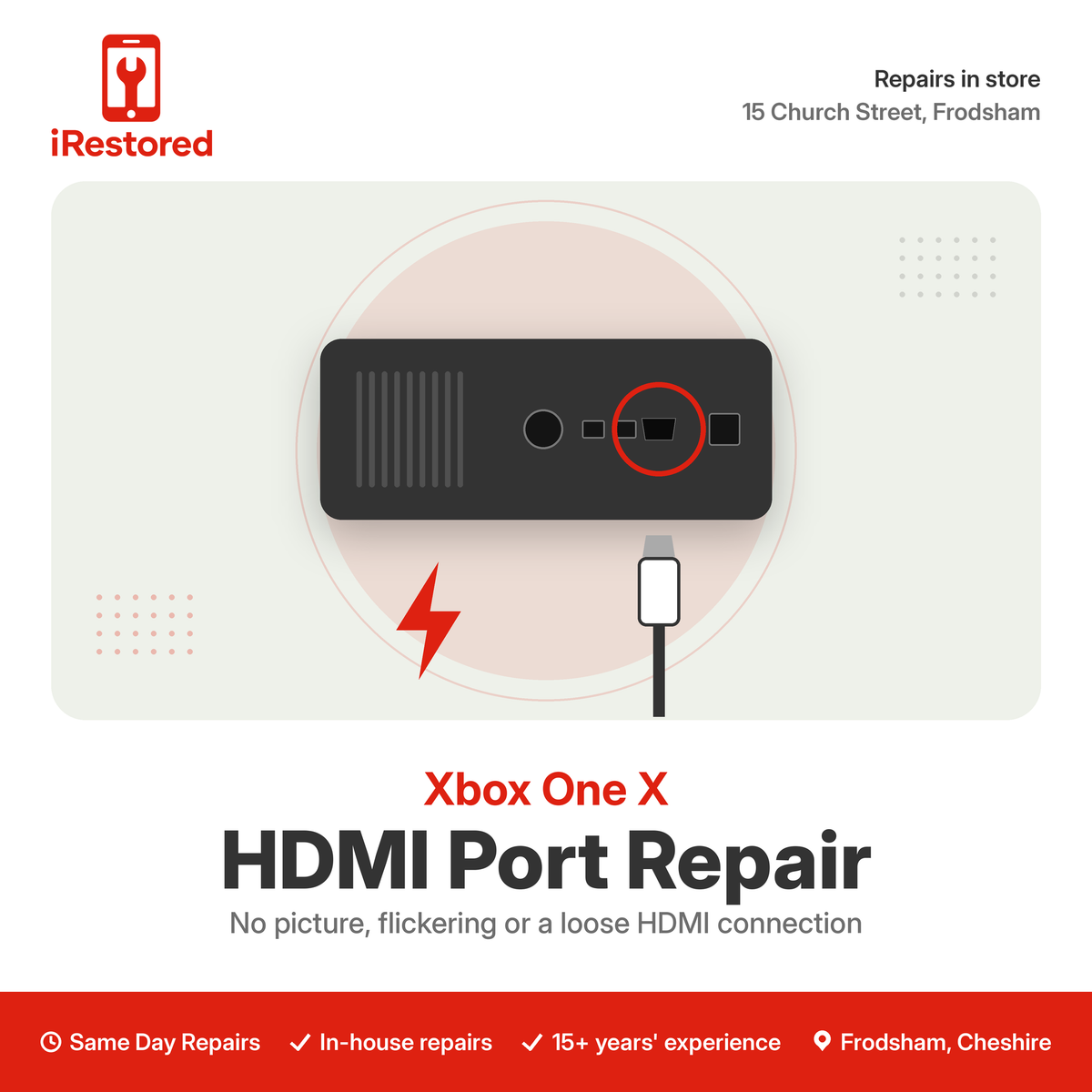 Xbox One X HDMI Port Replacement