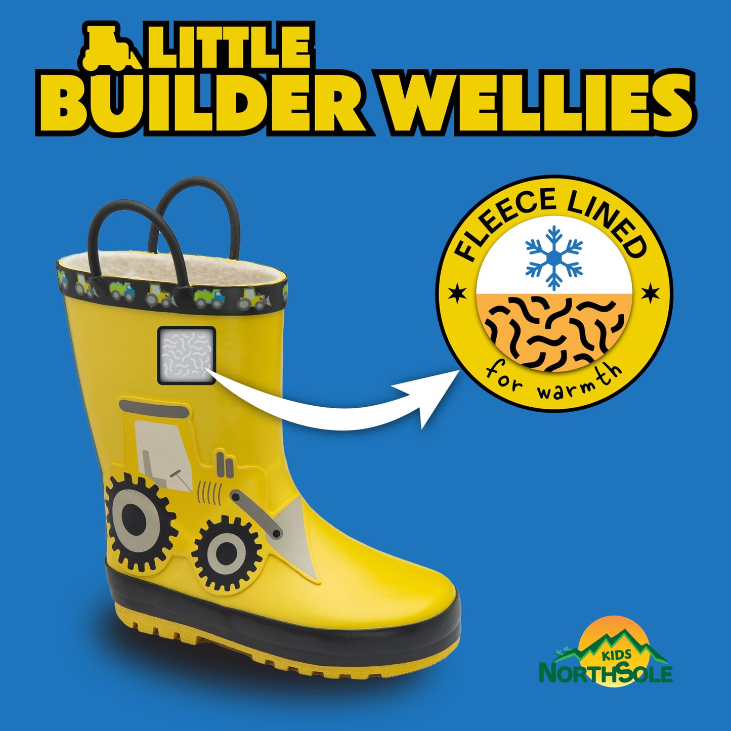NorthSole Kids Wellies Rubber Wellington Boots - RRP £19.99 – Tractor UK 8