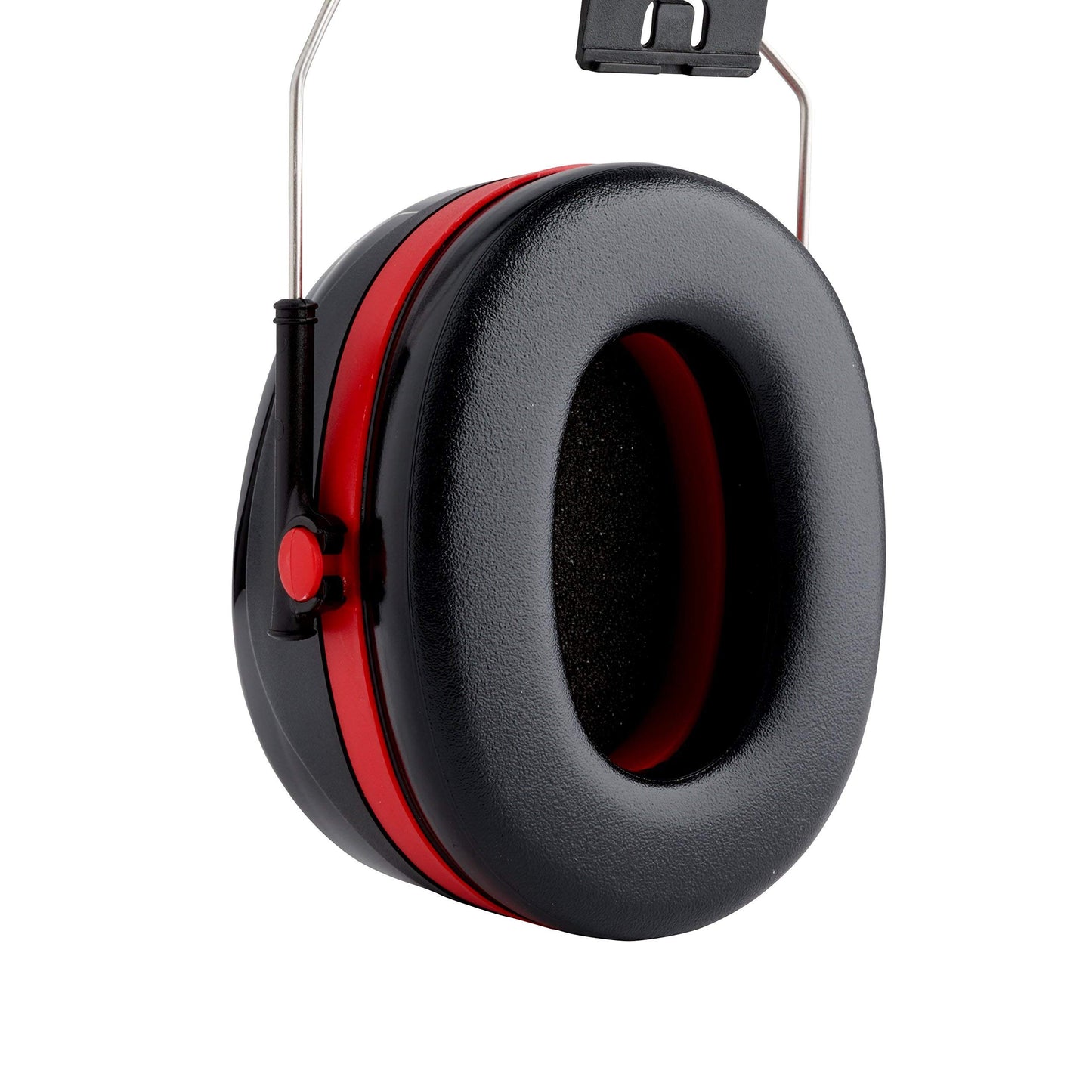 3M Peltor Optime III Ear Defenders Adults - RRP £29.99 - Protective Earmuffs with Headband, Hearing Protection Against High Noise Levels in Industrial Settings, 35 dB, Black/Red