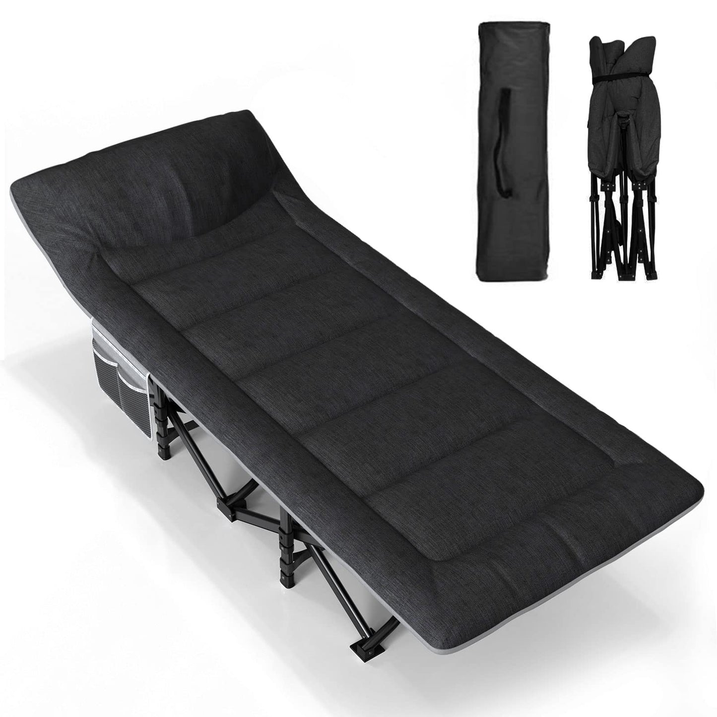 ATORPOK SHOP Camp Bed RRP £54.99 -  for Adults with Cushion and Pillow
