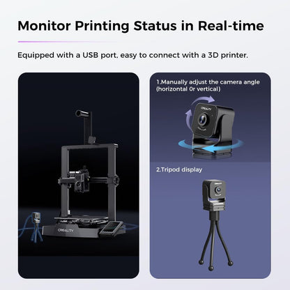 Creality Nebula Camera RRP - £39.99, WIFI Real-Time Monitoring Time-Lapse 3D Printer Camera for Creality Sonic Pad, Creality Nebula Pad?Ender 3 V3 KE/CR-10 SE/Halot Mage/Halot Mage Pro