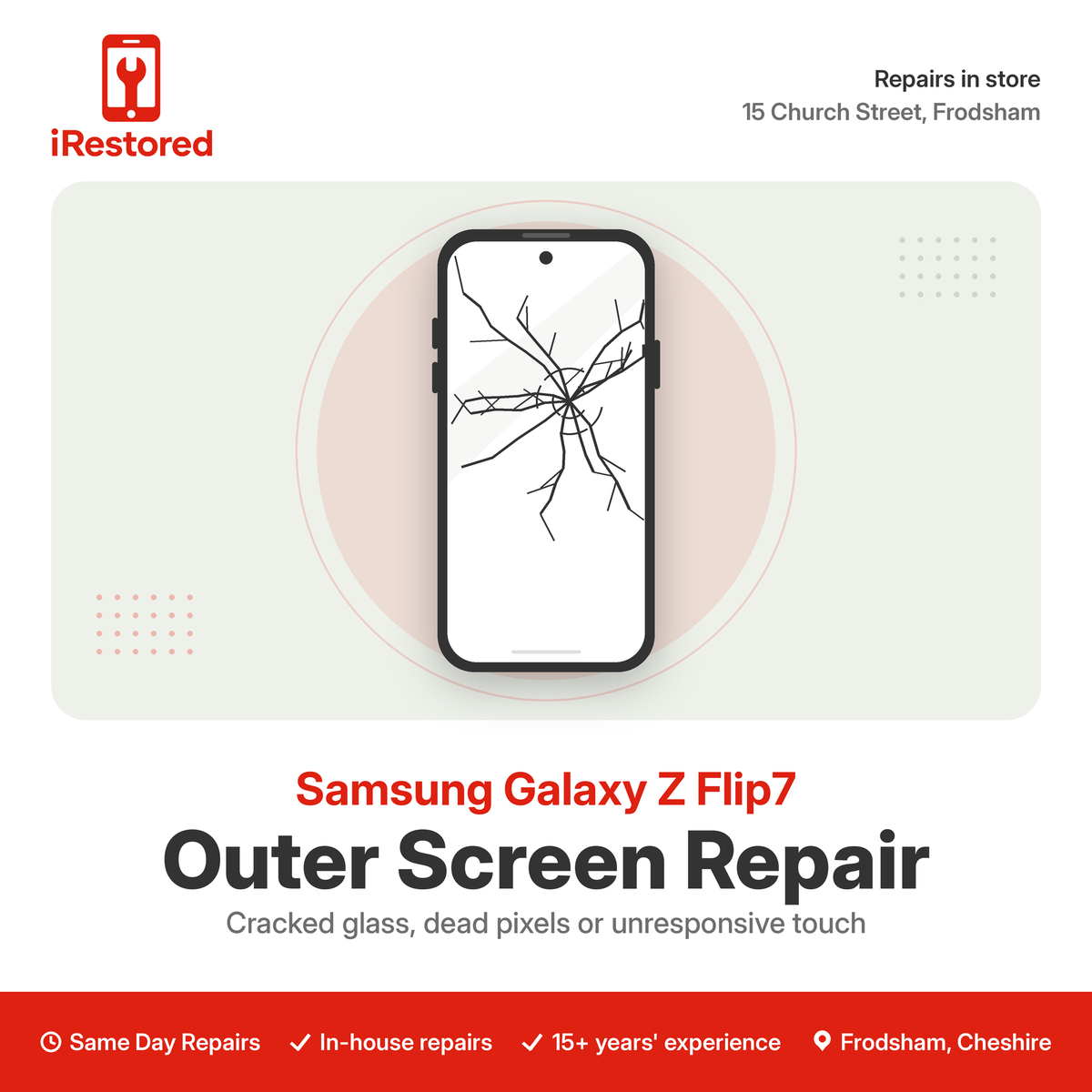 Samsung Galaxy Z Flip7 Outer Screen Repair