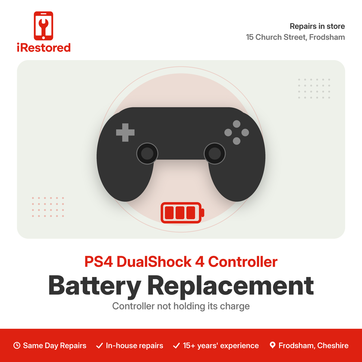 PS4 DualShock 4 Controller Battery Replacement