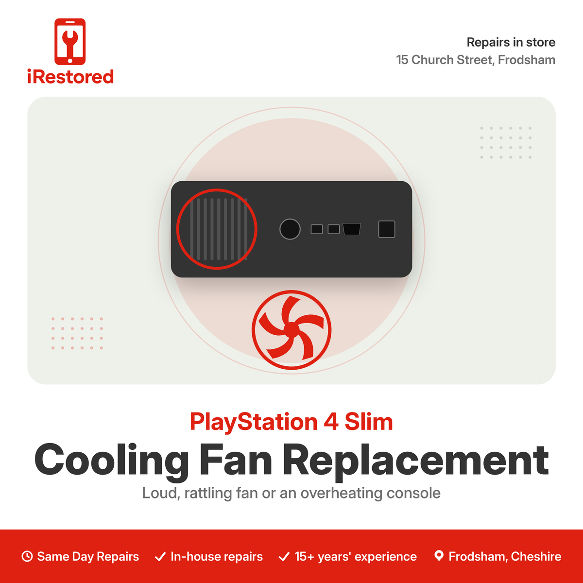 PlayStation 4 Slim Cooling Fan Replacement
