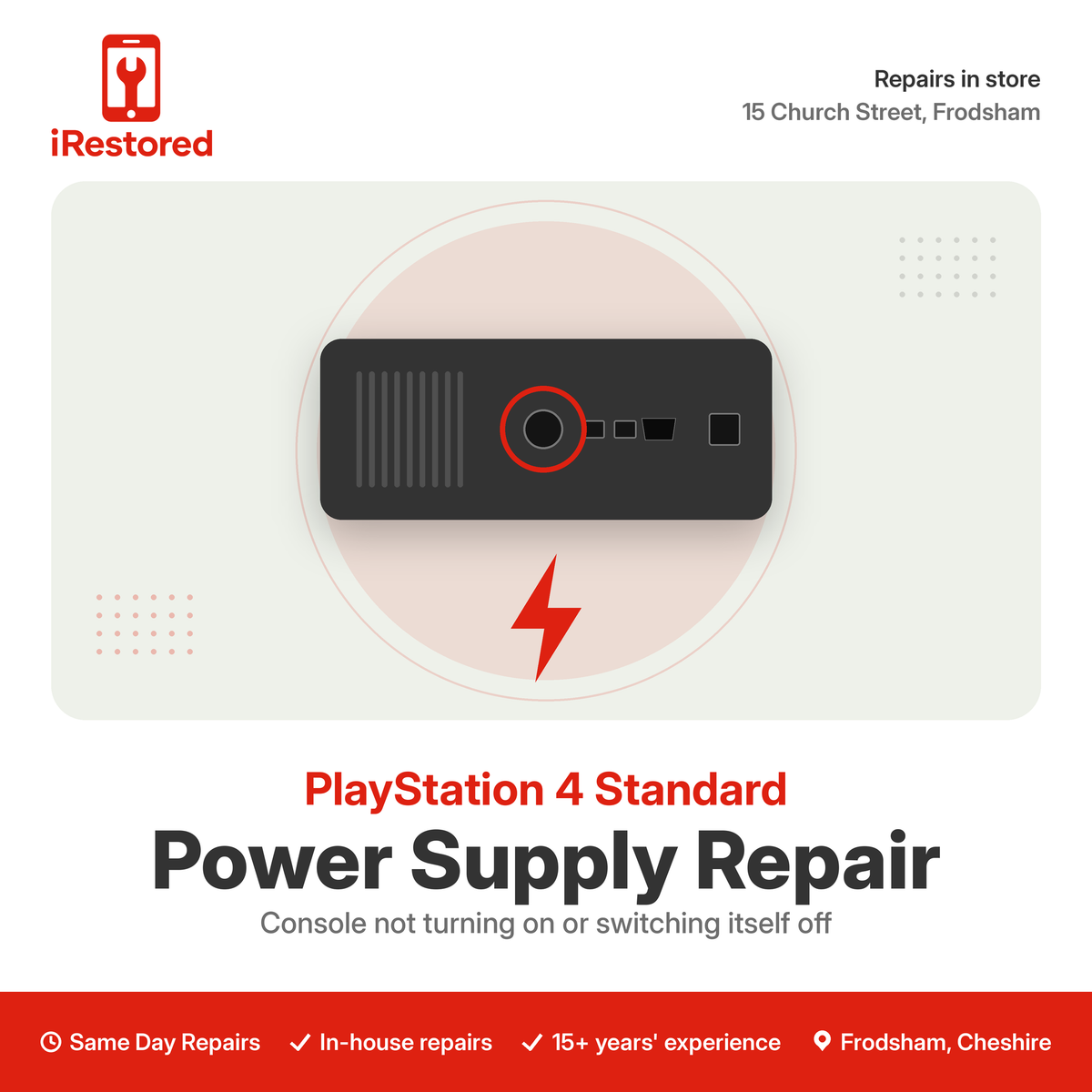 PlayStation 4 Standard Power Supply Replacement