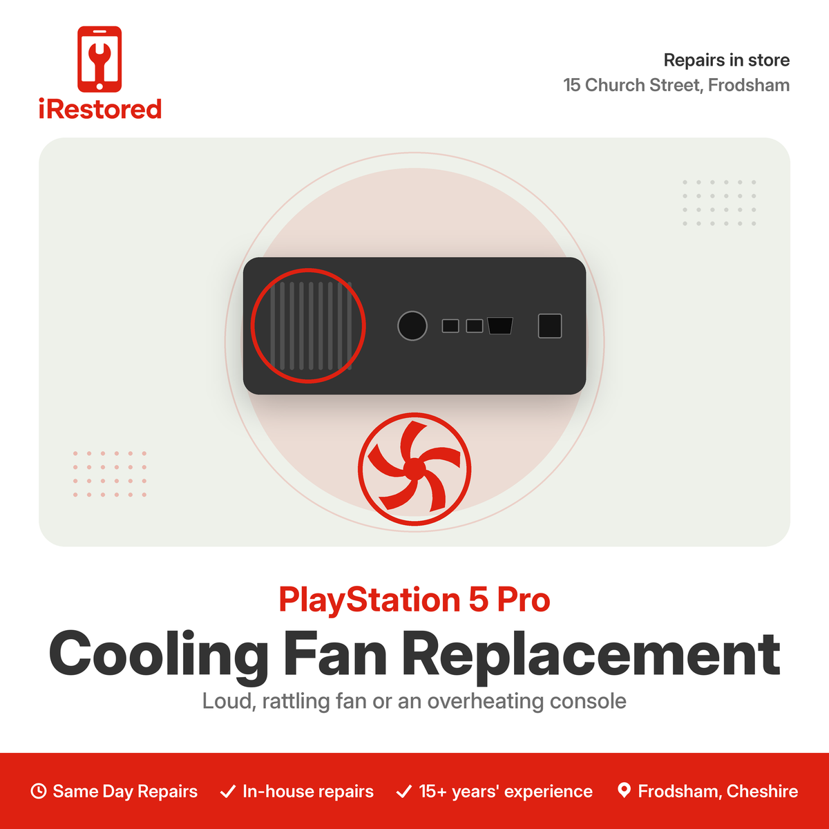 PlayStation 5 Pro Cooling Fan Replacement
