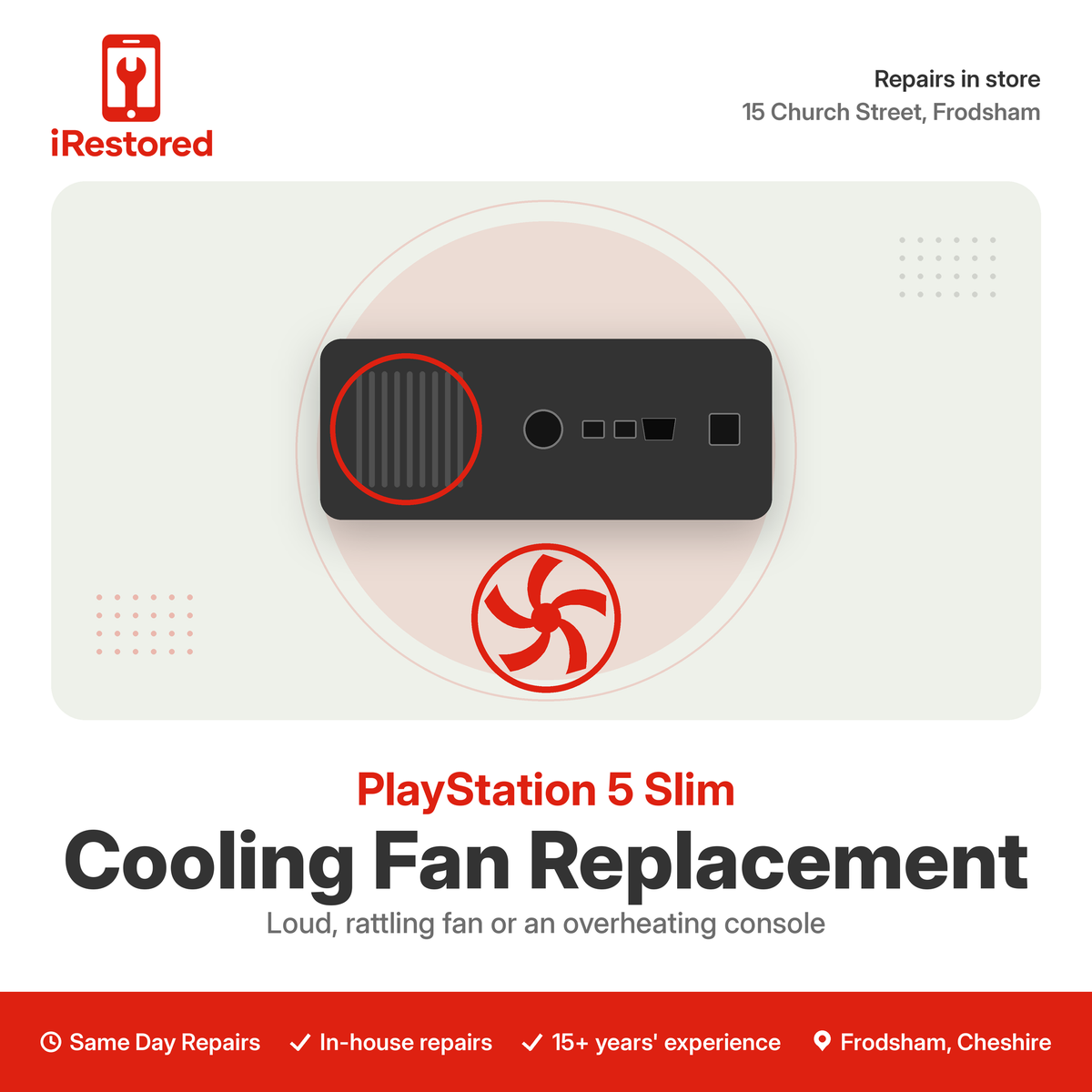 PlayStation 5 Slim Cooling Fan Replacement