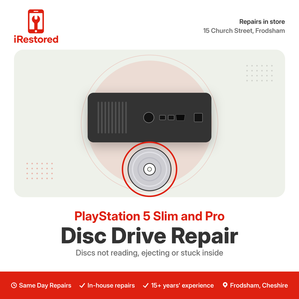 PlayStation 5 Slim and Pro Disc Drive Replacement