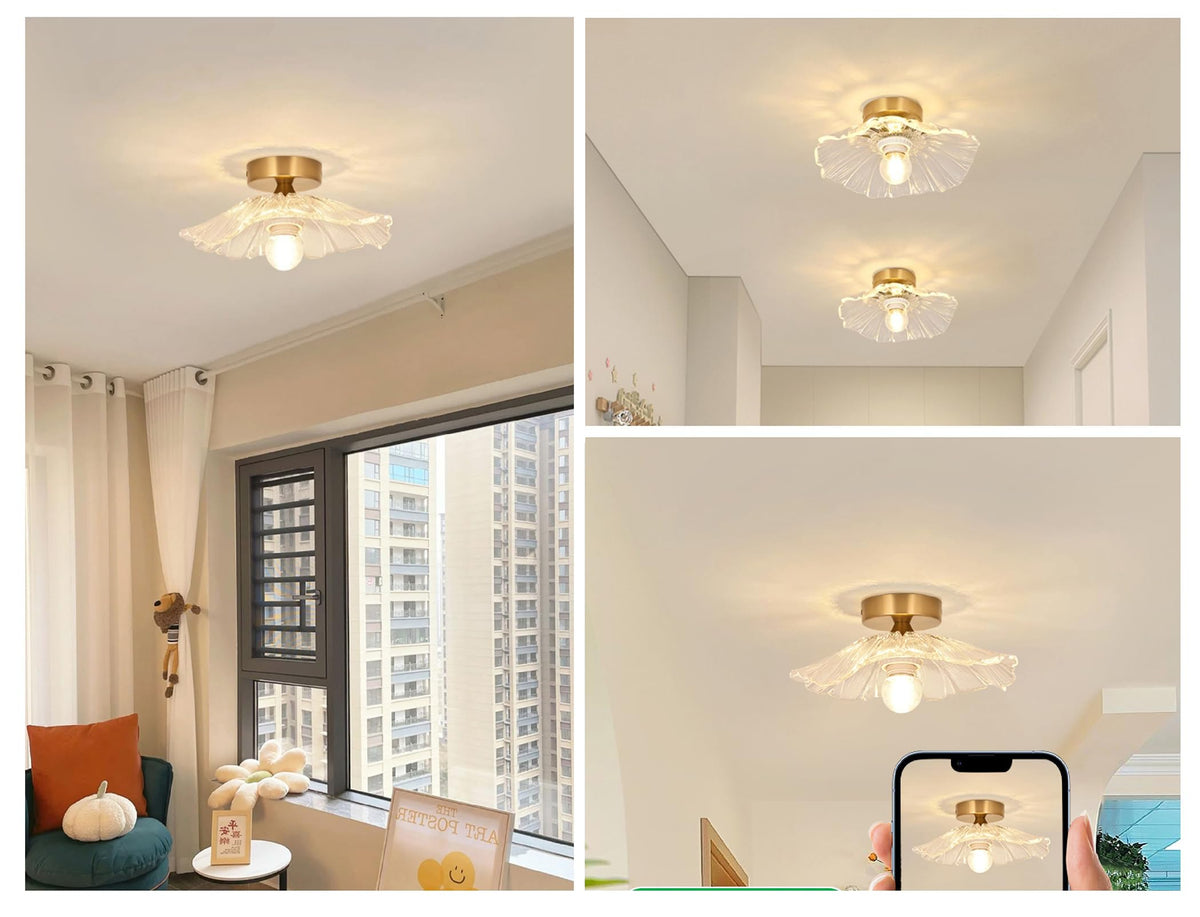 Glass Shade Ceiling Light RRP - £29.99