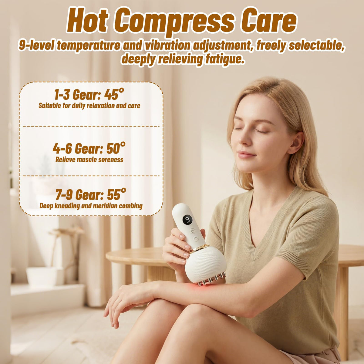 3-in-1 Lymphatic Drainage Massager  RRP - £24.99 Microcurrent Heat Vibration Electric Body Sculpting – Home Use