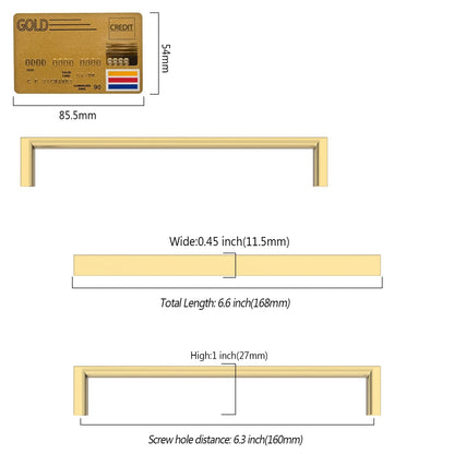 Cabinet Pulls Pack of 10 Champagne Bronze RRP - £32.99 160mm Centre-to-Centre Kitchen Drawer Handles – 160mm