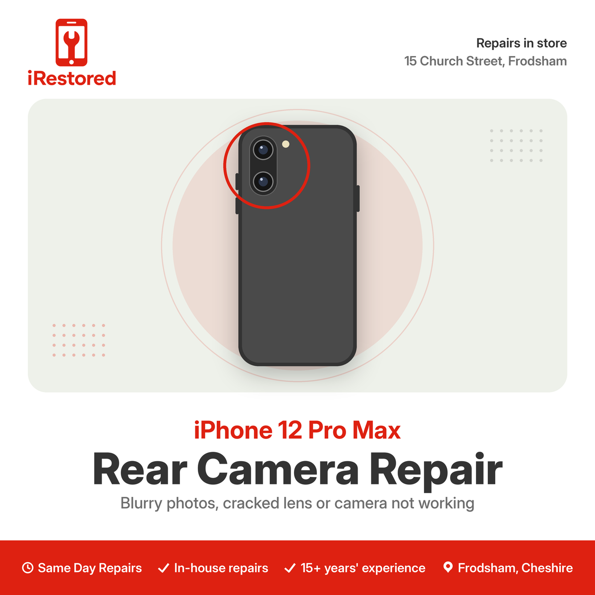 iPhone 12 Pro Max Camera Lens Repair