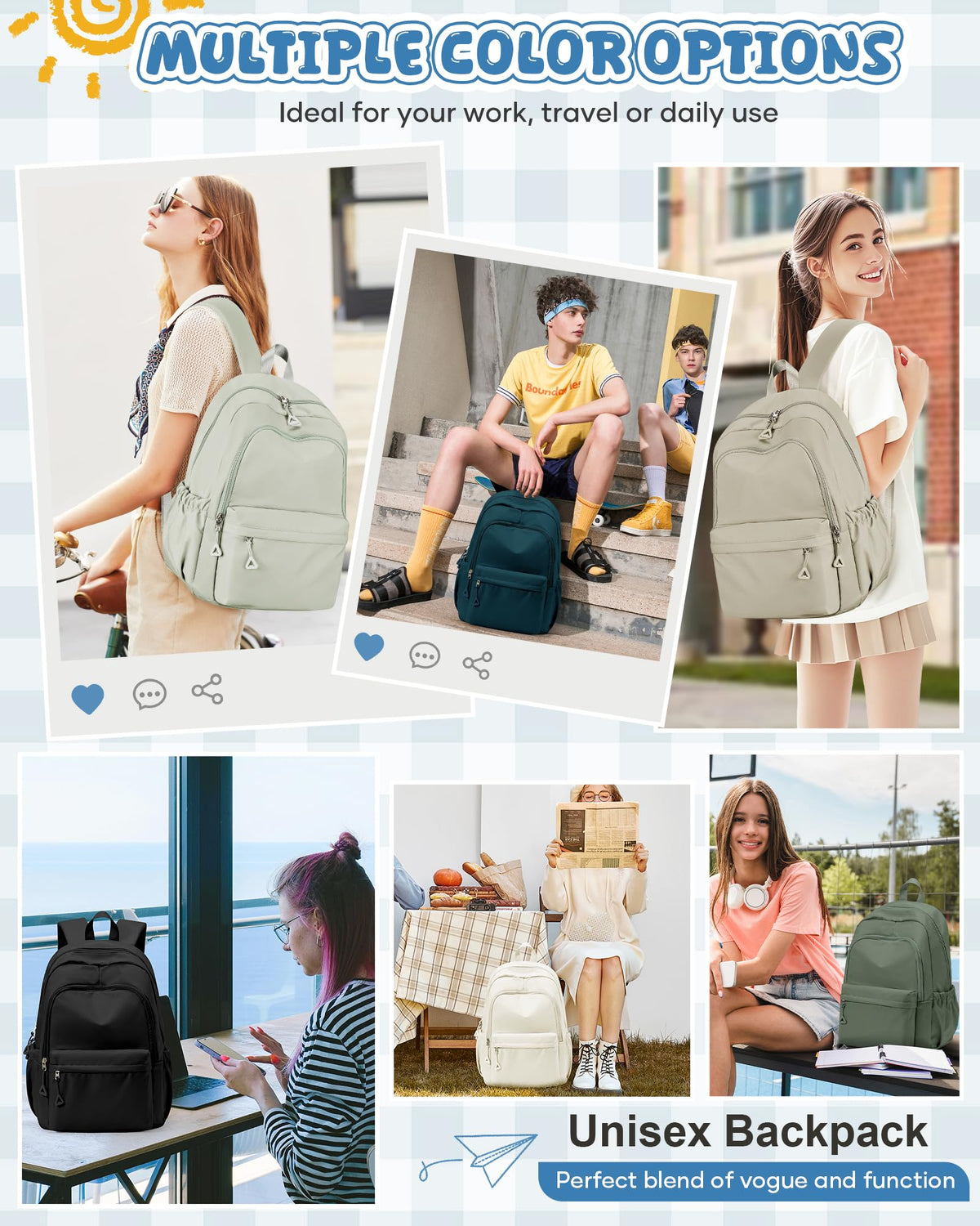 School Backpack RRP - £18.99 Waterproof Lightweight Rucksack for 14 Inch Laptop – Black