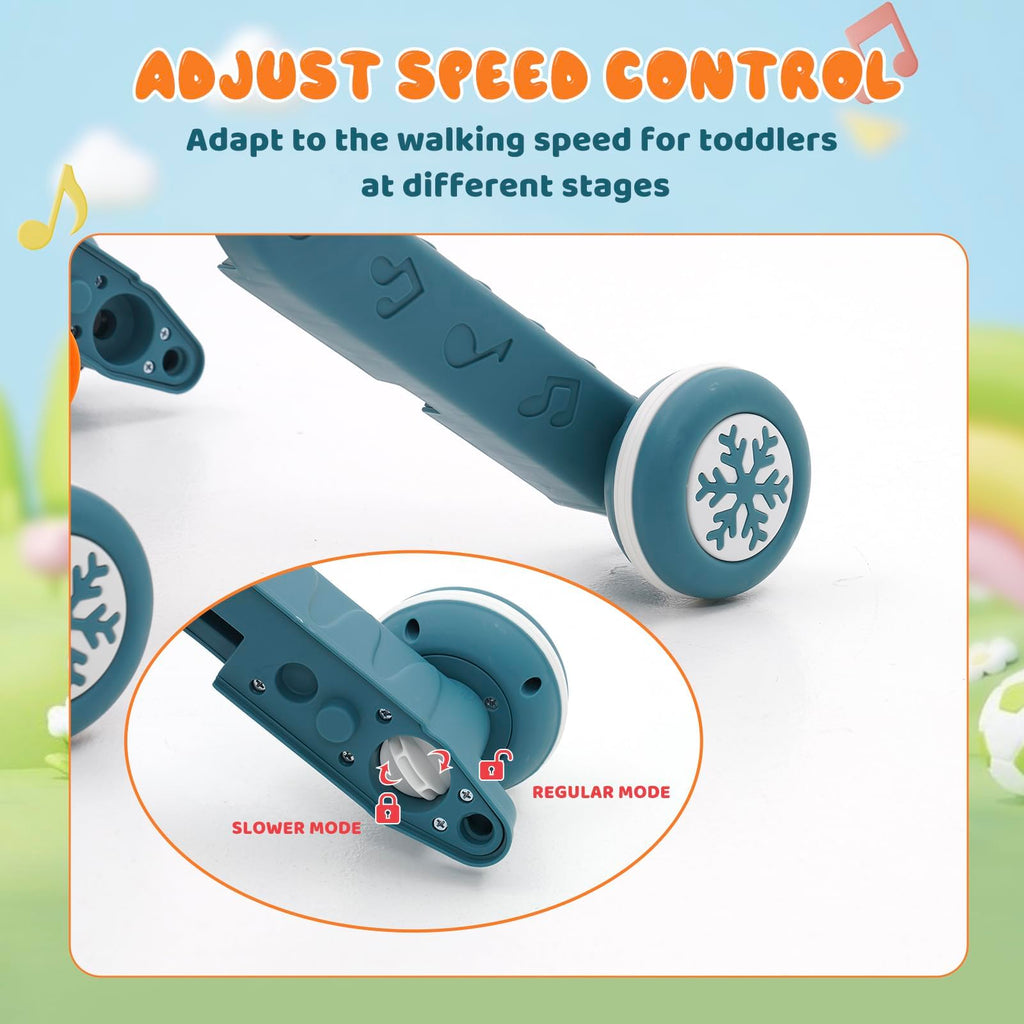Baby Walker First Step 3 in 1 Sit-to-Stand Learning Walker RRP - £44.99 Multifunctional Baby Push Along Walker Kids Activity Center with Music Push & Pull Toys Gift for Boys Girls Infants Toddlers