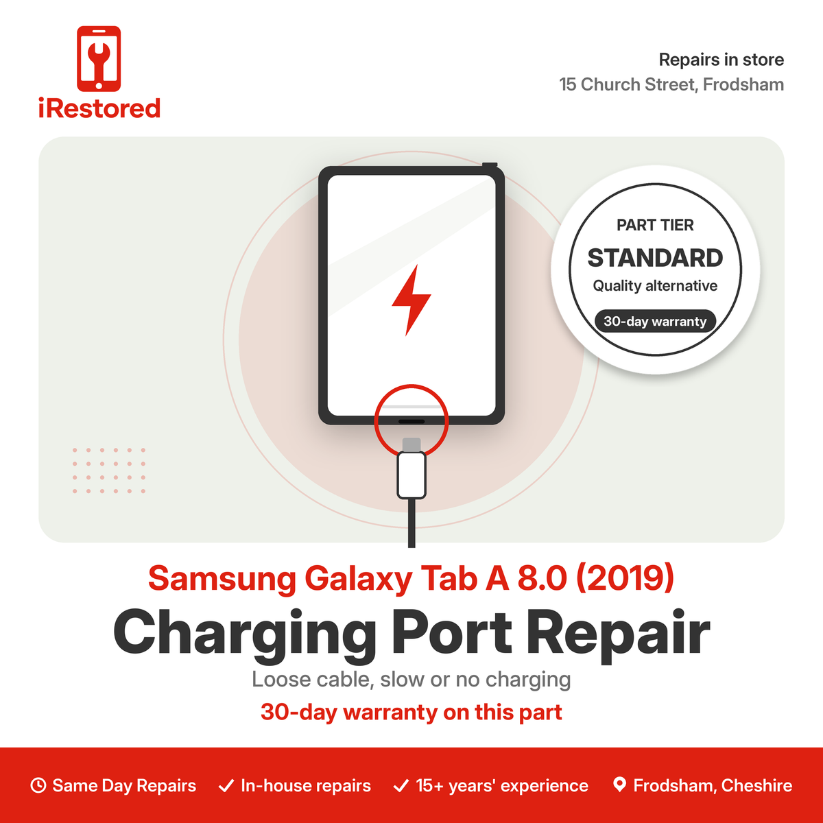 Samsung Galaxy Tab A 8.0 (2019) Charging Port Repair