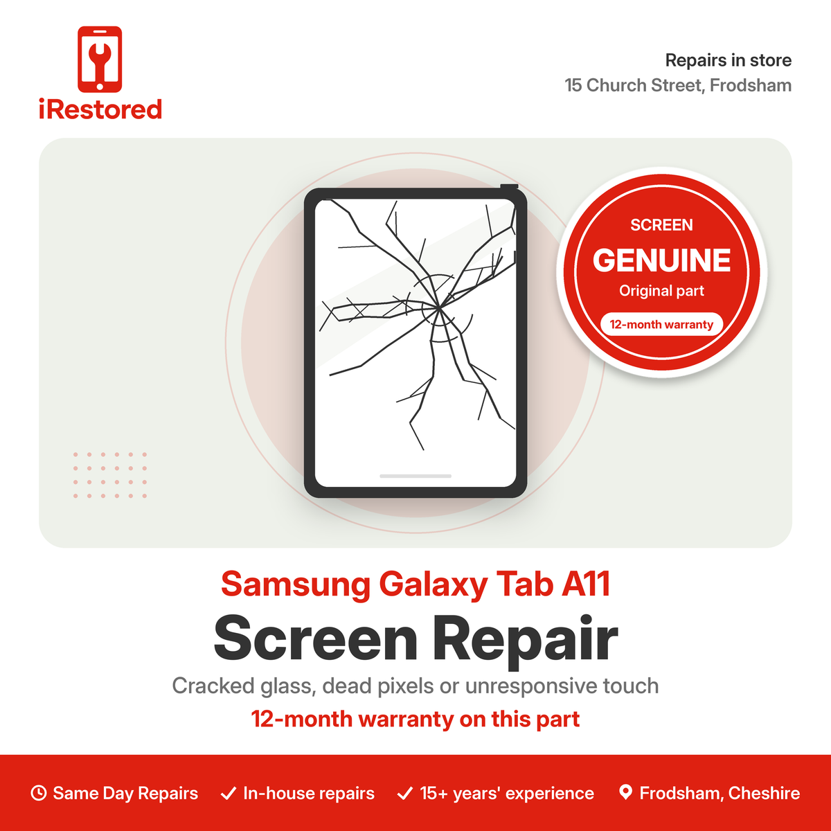 Samsung Galaxy Tab A11 Screen Repair – Genuine