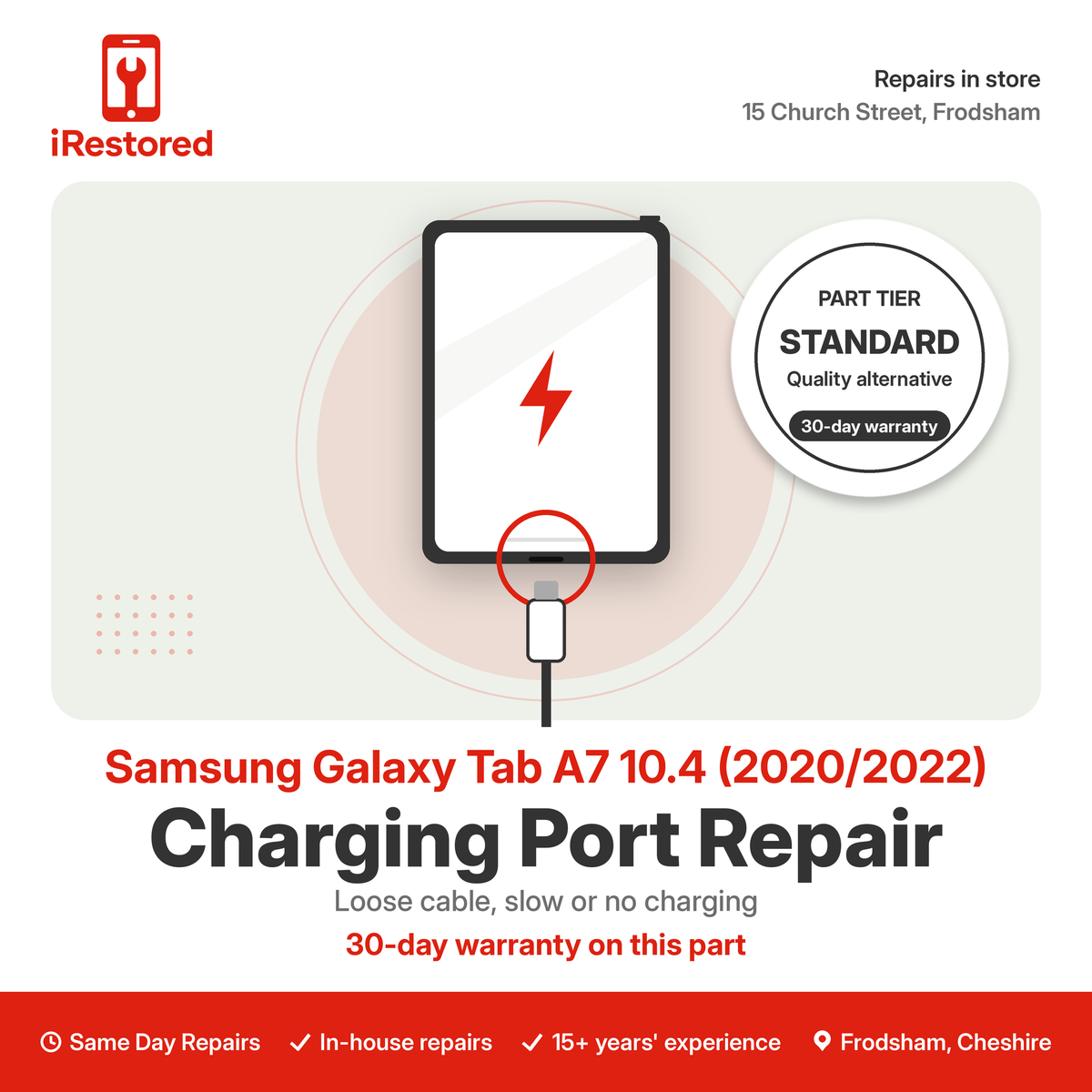 Samsung Galaxy Tab A7 10.4 (2020/2022) Charging Port Repair