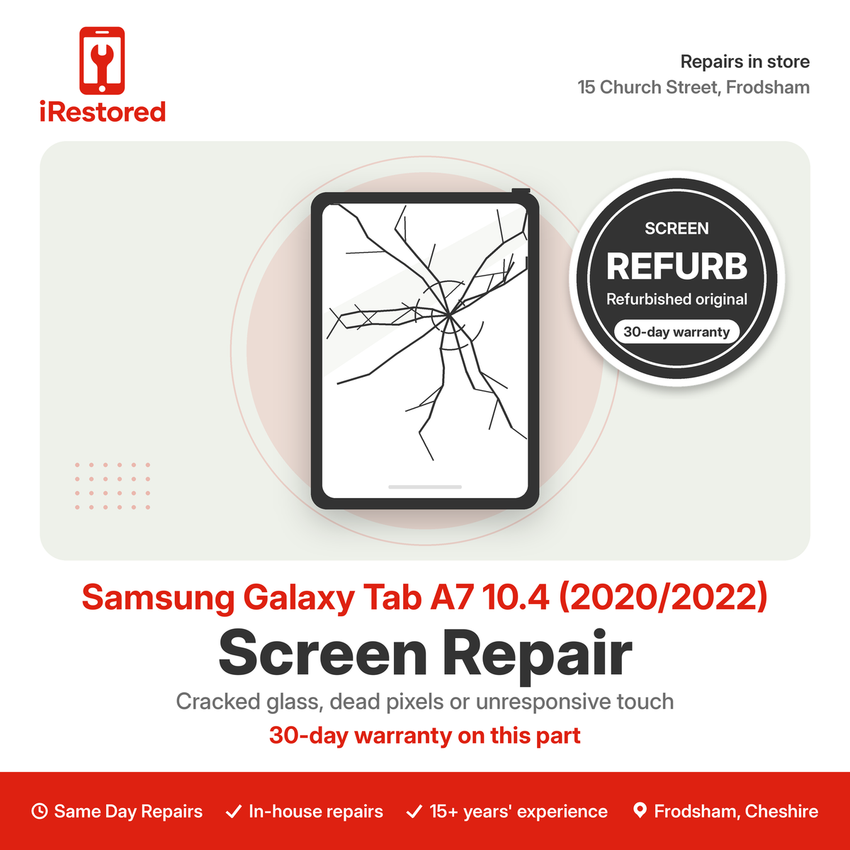 Samsung Galaxy Tab A7 10.4 (2020/2022) Screen Repair – Refurbished Original
